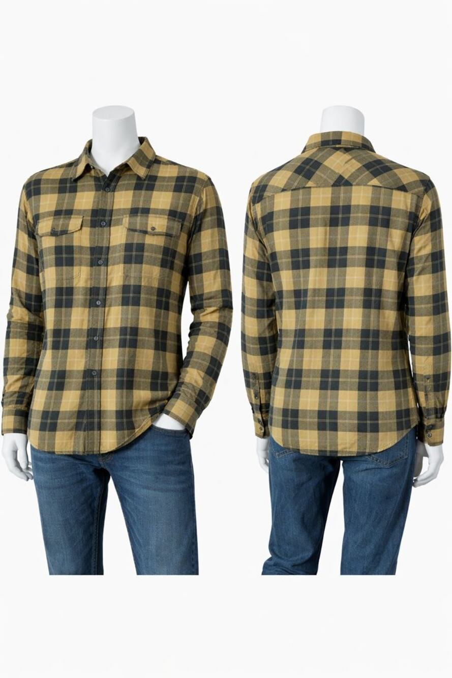 oakley XXL Flannel Shirt Green Black Plaid Heavyweight 100% Cotton Workwear
